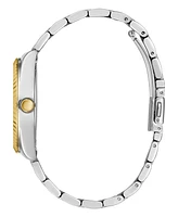 Guess Women's Two Tone Stainless Steel Day and Date Bracelet Watch 36mm