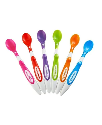 Munchkin Baby Soft Tip Spoon set, Multi color, 6 pack