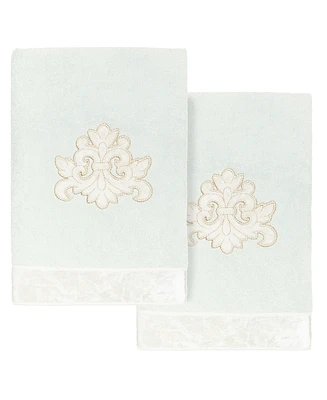 Linum Home Turkish Cotton May Embellished 2-Pc. Hand Towel Set