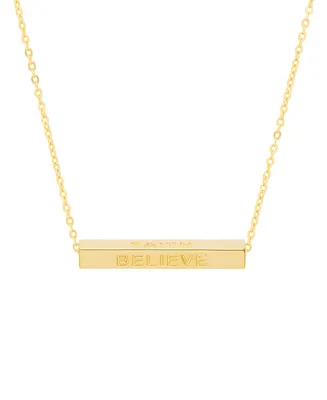 Macy's Gold Plated Love, Faith, Believe, Blessed Necklace
