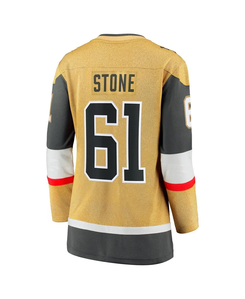 Women's Fanatics Mark Stone Gold Vegas Golden Knights Captain Patch Alternate Premier Breakaway Player Jersey
