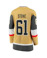 Women's Fanatics Mark Stone Gold Vegas Golden Knights Captain Patch Alternate Premier Breakaway Player Jersey