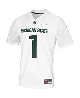 Men's Nike #1 White Michigan State Spartans Untouchable Game Jersey
