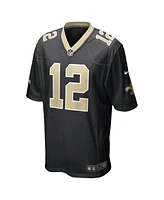 Men's Nike Chris Olave Black New Orleans Saints 2022 Nfl Draft First Round Pick Game Jersey