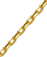 Paperclip Link Chain Bracelet in 14k Gold 9"