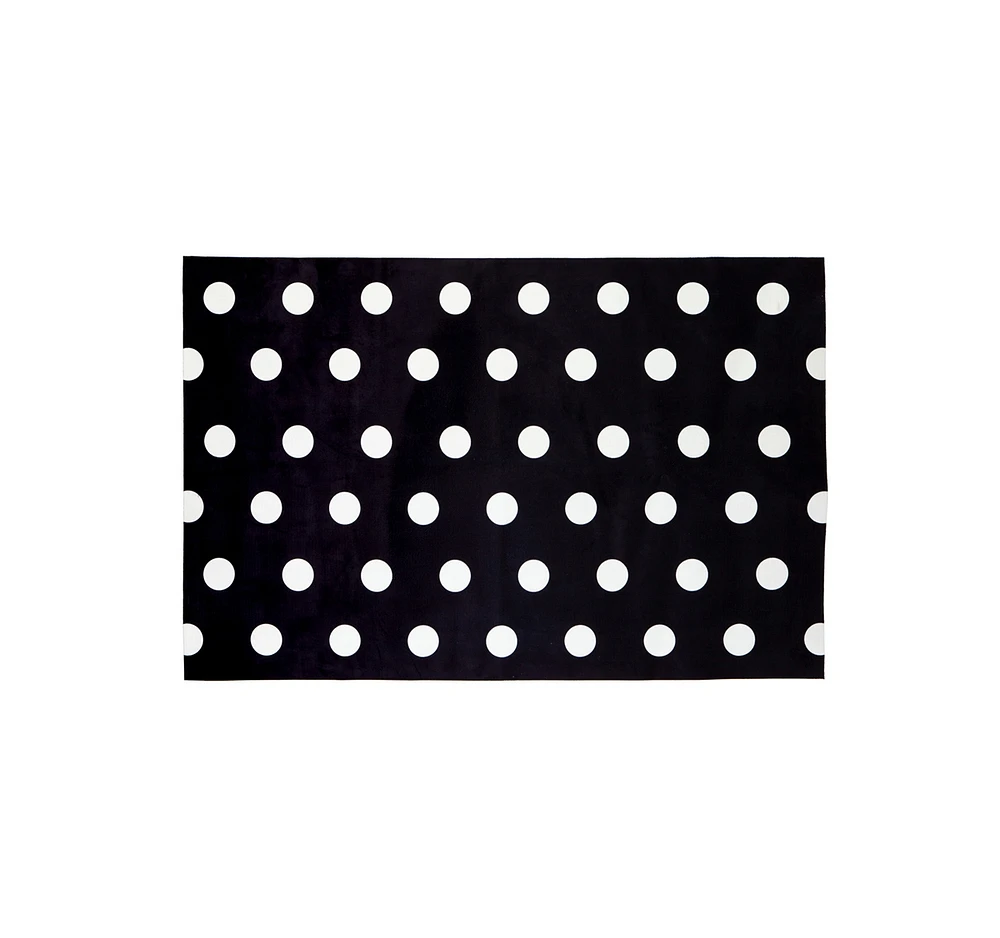 Evergreen Black & White Dots Layering Mat