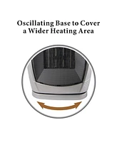 Optimus H-7247 Portable Oscillating Ceramic Heater with Thermostat