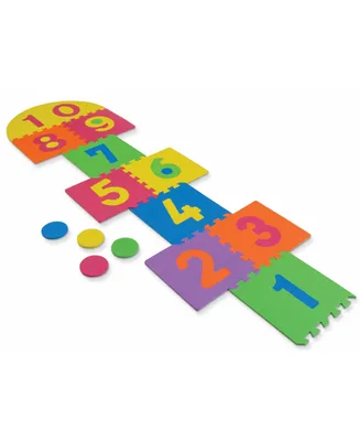 WonderFoam Hopscotch 26 Pieces Puzzle Mat, 12" x 12"