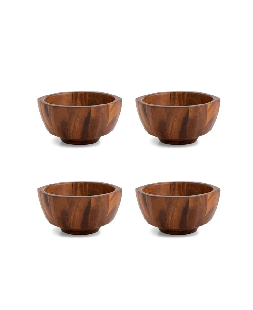 Nambe Rivet Individual Salad Bowl, Set of 4