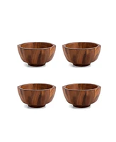 Nambe Rivet Individual Salad Bowl, Set of 4