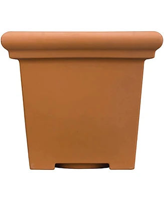 The Hc Companies Plastic Terrazzo Square Planter Terra Cotta - 20 Inch