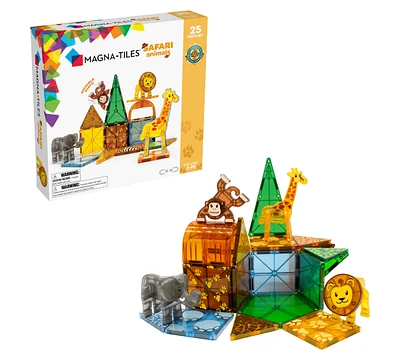 Magna-tilesa Magna-tiles Safari Animals 25-Piece Magnetic Construction Set, Ages 3+
