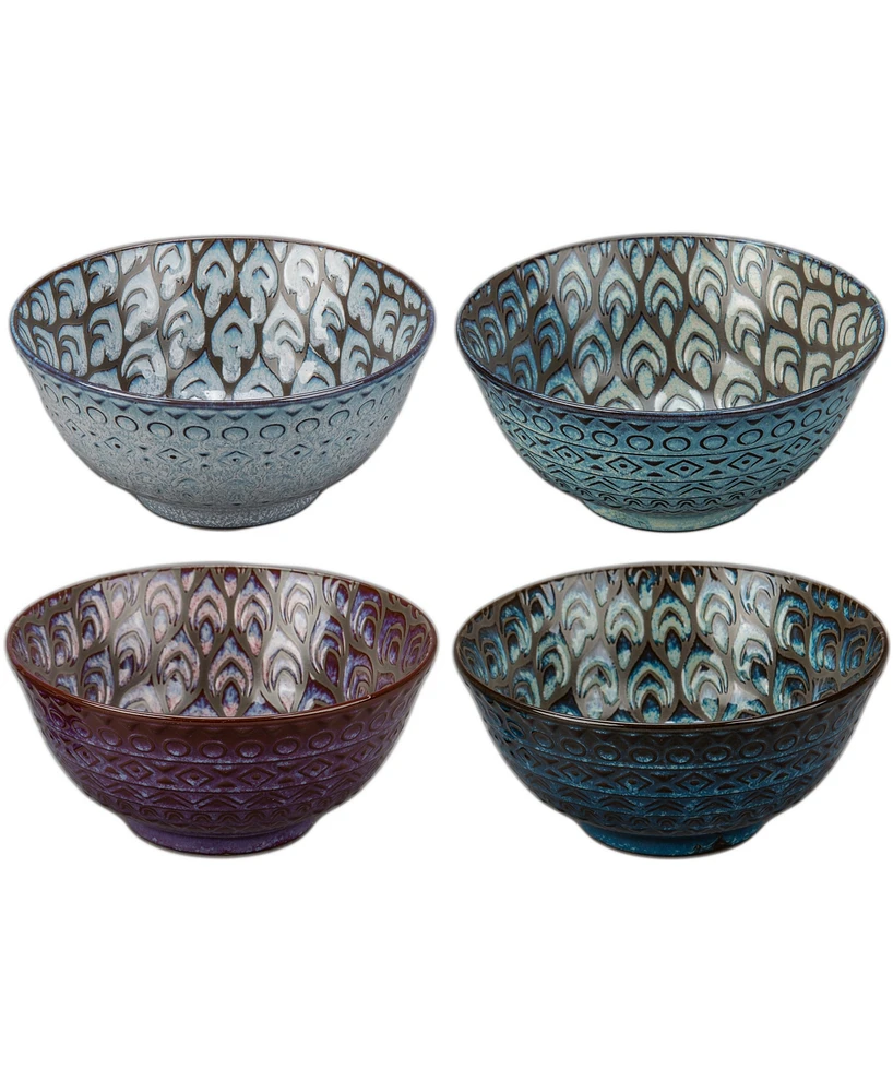 Bia Cordon Bleu Set of Four Ooh La La Terrin Assorted Bowls, 24 oz