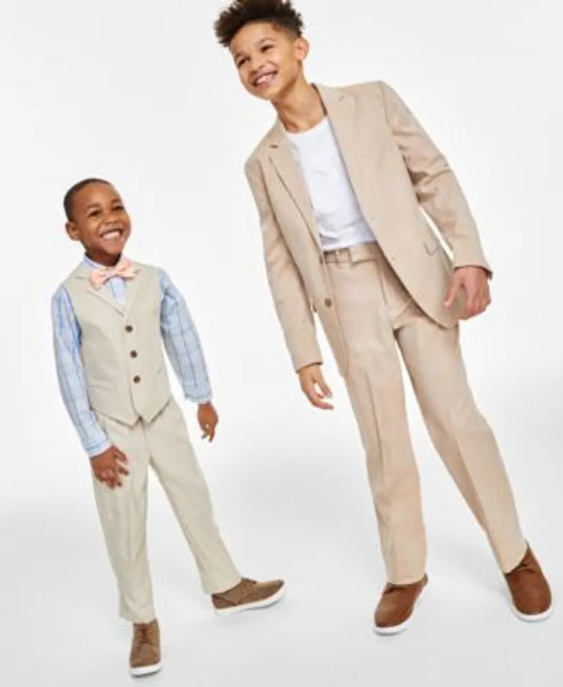 Nautica Toddler Little Boys Linen Look Vest Calvin Klein Big Boys Sharkskin Suit T Shirt Separates