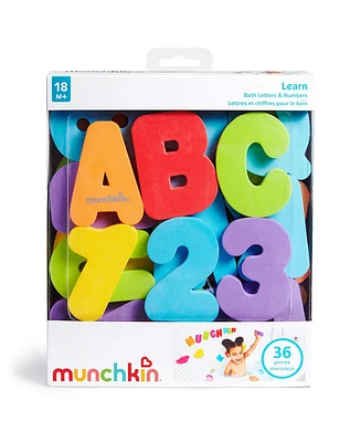 Munchkin Toddler 36 Bath Letters and Numbers Bath Toy