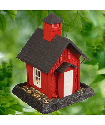 North States Village Collection School House Squirrel Proof Birdfeeder