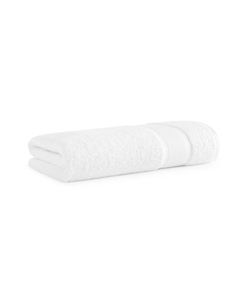 Aegean Eco-Friendly Recycled Turkish Bath Sheet, 35x70, 600 Gsm, Solid Color with Weft Woven Stripe Dobby, 50% Recycled, Long-Staple Ring Spun Cot