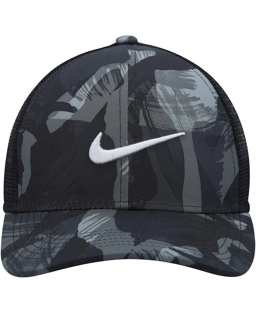 Men's Nike Gray and Black Legacy91 Trucker Performance Snapback Hat
