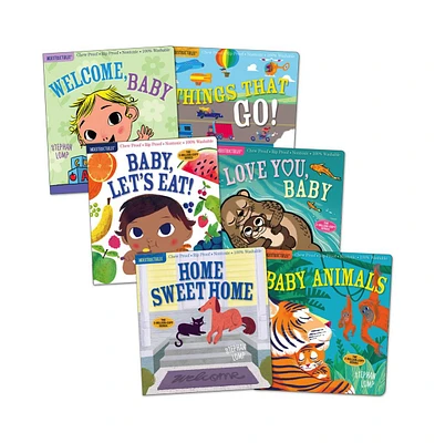 Indestructibles Basic Word Book Set for Infant and Toddlers - Set of 6