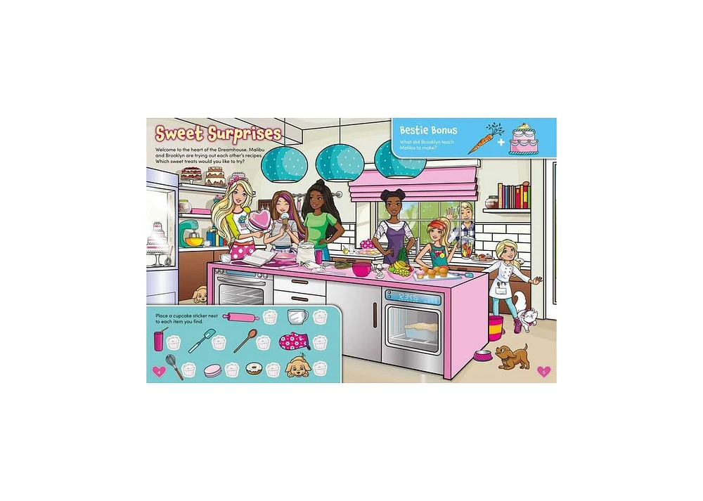 Barbie Dreamhouse Seek-and-Find Adventure: 100% officially Licensed by Mattel, Sticker & Activity Book For Kids Ages 4 to 8 by Mattel