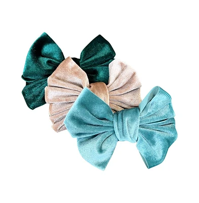 Headbands of Hope Baby Girl Bow + Headband Set - Emerald