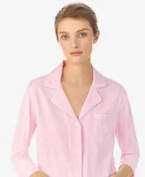 Lauren Ralph 3/4 Sleeve Classic Notch Collar Capri Pajama Set