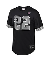 Men's Mitchell & Ness Emmitt Smith Black Dallas Cowboys Retired Player Name and Number Mesh Top