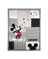 Lambs & Ivy Disney Baby Magical Mickey Mouse 3-Piece Crib Bedding Set - Gray