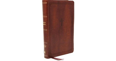 Nkjv, End-of-Verse Reference Bible, Personal Size Large Print, Leathersoft, Brown, Red Letter, Comfort Print: Holy Bible, New King James Version by Th