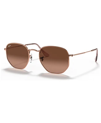 Ray-Ban Unisex Sunglasses, RB3548N Hexagonal Flat Lenses