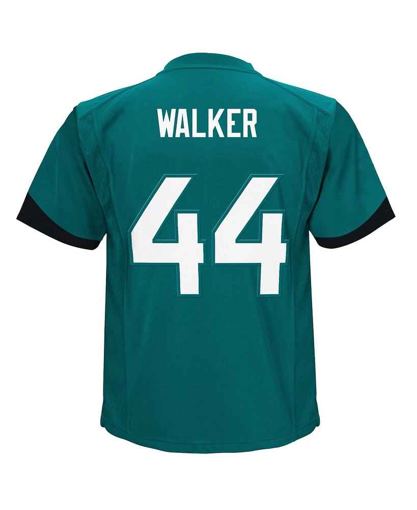 Toddler Boys and Girls Nike Travon Walker Teal Jacksonville Jaguars Game Jersey