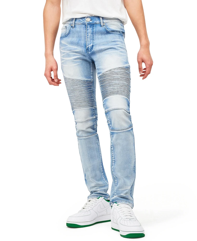 Reason Men's Big and Tall Pines Skinny Denim Jeans