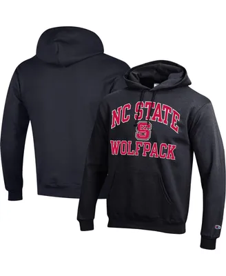 Men's Champion Black Nc State Wolfpack High Motor Pullover Hoodie