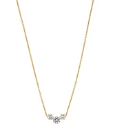 Eliot Danori Cubic Zirconia Mini Frontal Necklace, Created for Macy's