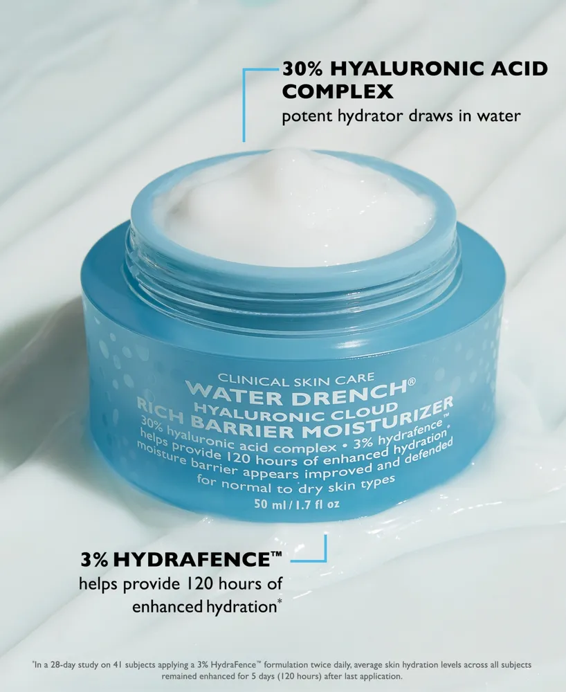 Peter Thomas Roth Water Drench Hyaluronic Cloud Rich Barrier Moisturizer, 1.7oz