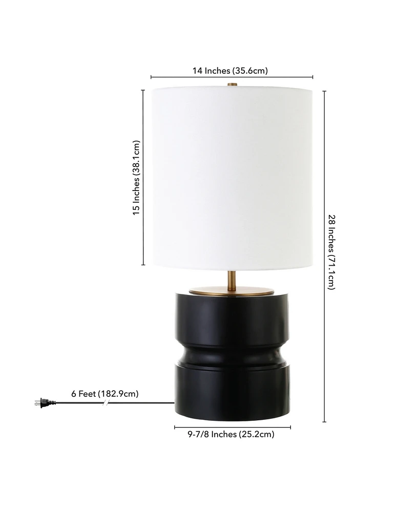 Pax 27" Tall Table Lamp with Fabric Shade