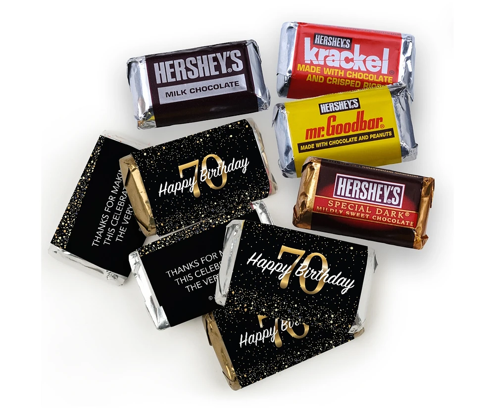Just Candy 70th Birthday Party Candy Hershey's Chocolate Mix, 115 Pieces