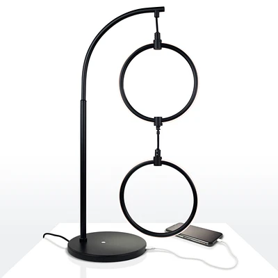 Nova Modern Hoops Led Table Lamp with Color Changing Function (24")