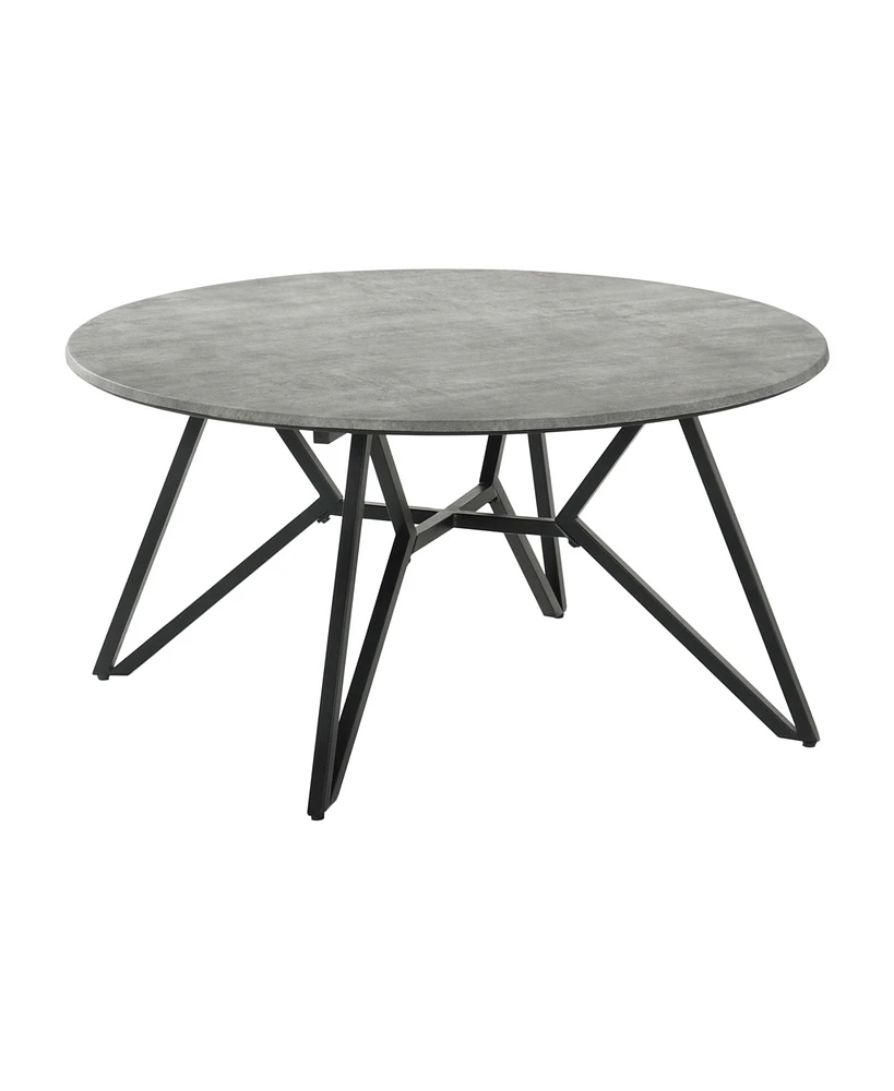 Coaster Home Furnishings Round Coffee Table with Hairpin Legs