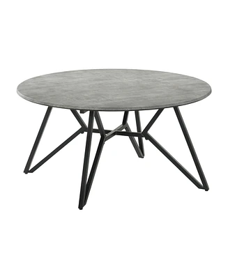 Coaster Home Furnishings Round Coffee Table with Hairpin Legs