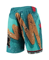 Men's Mitchell & Ness Turquoise Vancouver Grizzlies Hardwood Classics 1998 Hyper Hoops Swingman Shorts