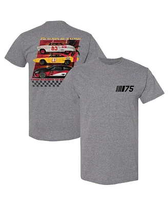 Men's Checkered Flag Sports Heather Gray Nascar 75th Anniversary Heritage T-shirt