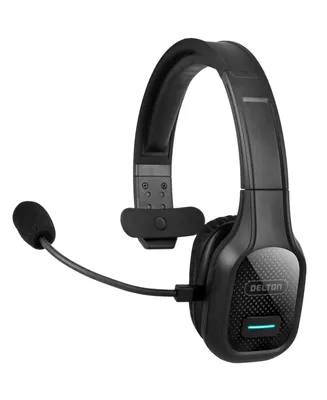 Delton Wireless Computer Headset, Trucker Bluetooth Headset with Noise Canceling Microphone, 35Hrs talk time, Wireless Headset for Computer, Cell Phon