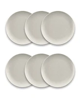 Abode Homewares Coupe Wheat Polypropylene Salad Plates, Set of 6