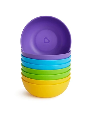 Munchkin Toddler Multi Color Stackable Bowls, 8 Pack