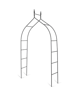 8'4'' High x 4'7'' Wide Steel Garden Arch Rose Arbor Climbing Plant Outdoor Garden