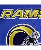 Men's Pro Standard Royal Los Angeles Rams Mash Up Pullover Sweatshirt