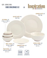 Inspiration by Denmark Fiore 42 Pc. Dinnerware Set, Service for 6, Exclusively at Macy's