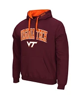 Men's Colosseum Maroon Virginia Tech Hokies Big and Tall Arch Logo 2.0 Pullover Hoodie