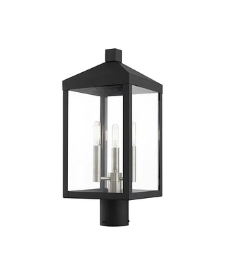 Livex Nyack 3 Light Outdoor Post Top Lantern